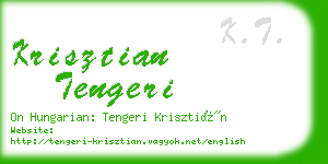 krisztian tengeri business card